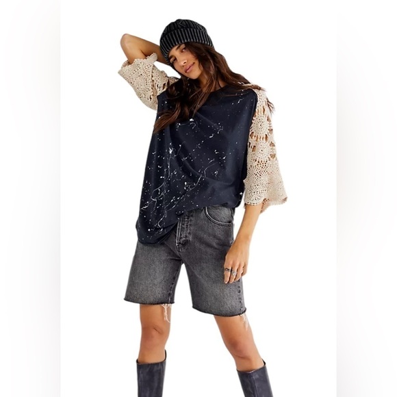 Free People x Tricia Fix Vegas Baby Tee - Picture 1 of 10